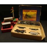 Model Railway - a Hornby O gauge tinplate clockwork trainset, boxed; a No.1 Passenger Coach,