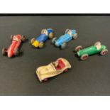 Toys & Juvenalia - Dinky Toys 23H Ferrari, blue body with yellow nose cone, yellow racing number '