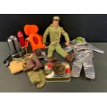 Actionman - a 1964 actionman doll, space suit, others Divers outfit etc.