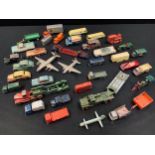 Toys & Juvenalia - a collection of unboxed and playworn diecast models including Lesney etc, all