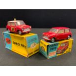 Toys & Juvenalia - Corgi Toys 225 Austin Se7en (Seven), red body, lemon yellow interior, spun ridged