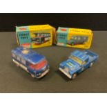 Toys & Juvenalia - Corgi Toys 416S R.A.C. radio rescue Land-Rover, blue body with various decals (