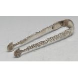 Hester Bateman - a pair of George III silver sugar bows, 12.5cm long, London c.1780