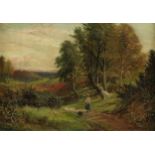 William Edward Pettingale (1871-1924) Through the Woods signed, dated 1901, 24cm x 33cm