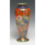 A Wedgwood Fairyland Lustre Daventry pattern vase, designed by Daisy Makeig Jones, decorated with