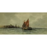 H. Cooper (Marine Artist, early 20th century) Fishing off the Coast signed and dated 1910,