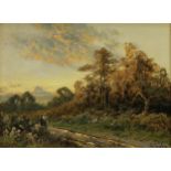 H. Carden (early 20th century) The Long Walk Home signed, oil on canvas, 29cm x 39.5cm