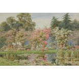 Lillian Stannard (1877-1944) the Lily Pond, watercolour, 24cm x 35cm