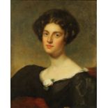 English School (19th century) Portrait of a Beauty oil on canvas, 57cm x 45cm