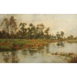 Robert William Arthur Rouse (1869-1950) On the Stour Kent signed, dated 95, oil on canvas, 64cm x