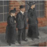 Nan Youngman OBE (Modern British, 1906-1995) Victory Parade 1918 signed and dated 1972, oil on