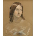 James K. Swinton (English School, mid-19th century) Portrait of a Lady, head-and-shoulders length,