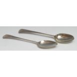 Hester Bateman - a George III Old English Thread pattern table spoon, 22cm long, London 1781;