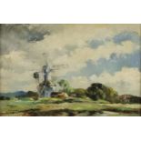 Fred Marshallsay (Contemporary Impressionist) A Suffolk Landscape signed, oil on board, 50cm x 75.