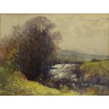 Thomas Trebble (early 20th century) Trees by the Riverside signed and dated 1912, watercolour,