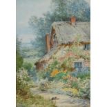 Theresa Sylvester Stannard (1898-1947) Cottage Garden, In Summer Time signed, titled, 25cm x 17.5cm