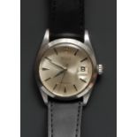 Rolex - a 1960s Gentlemans Oysterdate Precision 6694 stainless steel wristwatch, silvered textured