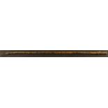 A 19th century brass mounted country house bamboo library book grab, 158cm long