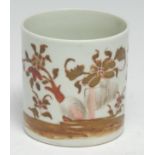 ***Please note amended description***A James Pennington Liverpool porcelain coffee can, painted