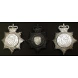 Queens Crown Norfolk Constabualry Night Plate: Norfolk Constabulary Helmet Plates x 2. (3)