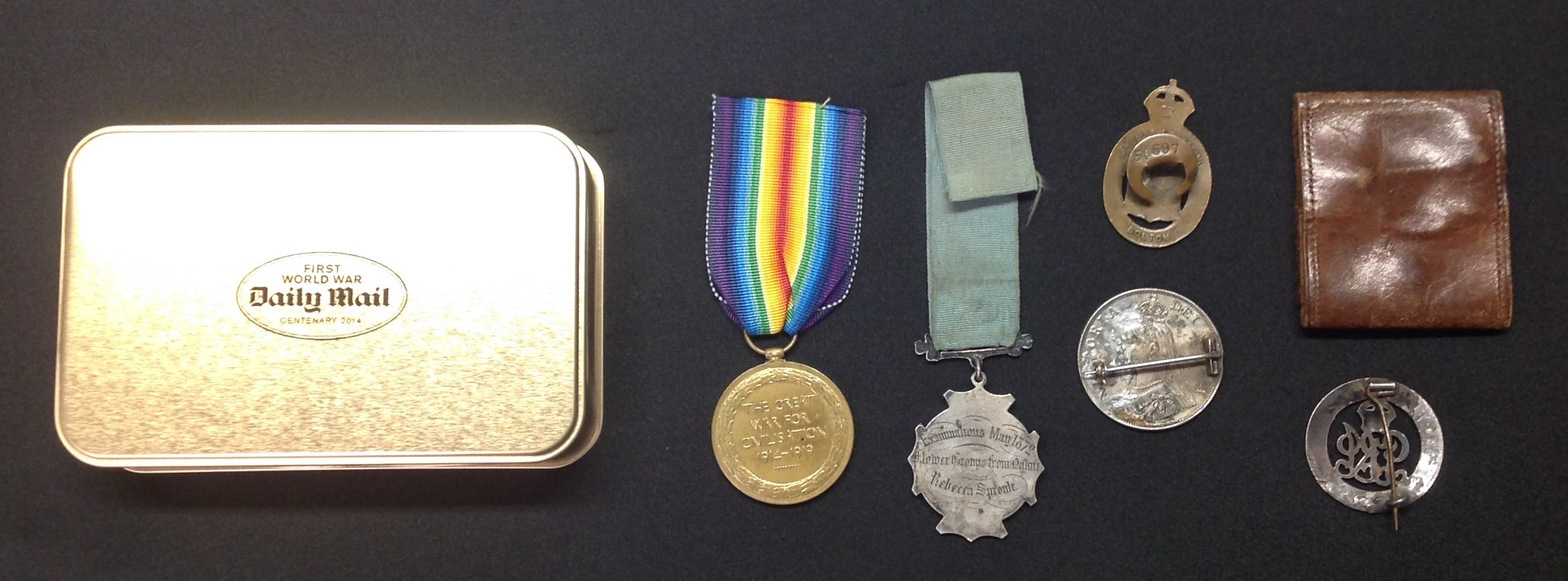 WW1 British Victory Medal to 105528 2 Clp GH Marshall, RE. Complete with replacement ribbon along - Image 2 of 8