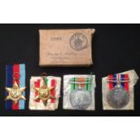WW2 British Royal Armoured Corps Medal group to Mr RW Diggle of Nottingham, complete with named