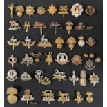 WW2 and later British Cap Badges plus some collar dogs, buttons and shoulder titles to include: