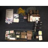 A selection of mixed British Militaria, WW2 onwards to include: 3 fencing foils, one Spanish made