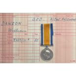 WW1 British War Medal to R4-124949 ACpl. W Dawson, ASC. Complete with ribbon and research.