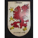 WW2 Third Reich Luftwaffe Hand Painted Plaque with the insignia of I Gruppe, Lehrgeschwader 1.