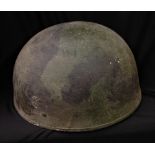 British Helmet Steel, Airborne Troops. MkIII Pattern helmet with original paint with black