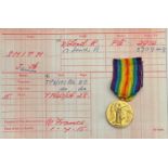 WW1 British Victory Medal to 2914 Pte James Alfred Smith, 8-Lon Regt. (Post Office Rifles) later