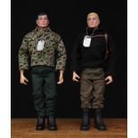 A 1960's Palitoy Action Man, hard plastic head with black painted hair and blue eyes, hard plastic