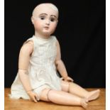 A Jules Nicholas Steiner (France) bisque head and painted composition bodied doll, weighted sleeping