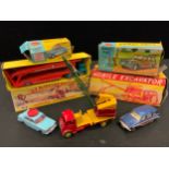 Toys & Juvenalia - a Benbros 'Qualitoy' mobile excavator, boxed; a Matchbox M-8 Major Pack car