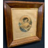 Bulow, by, The Springs, coloured lithograph, large rosewood frame, 74cm x 66.5cm.