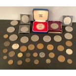 Coins - a Elizabeth II Silver Jubilee, 1977 silver crown, cased; a Festival o Britain 1951 crown;