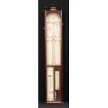 A 20th century mahogany Admiral Fitzroy's barometer, 108cm high