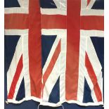 A large Union Jack flag, 200cm long; another (2)