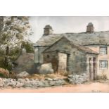 Theo Else An Old Farmhouse at Elter Water, Cumbria watercolour, 30cm x 42cm