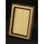 An Elizabeth II silver rectangular easel photograph frame, Birmingham 1981