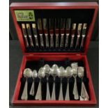 A canteen of flatware, George Butler of Sheffield, 39.5cm wide