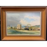 Michael Barnfather, Stokesay Castle, signed, dated '79, oil on canvas, 30.5cm x 45.5cm.