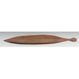 Tribal Art - an Australian Aboriginal woomera spear thrower, 61cm long, 19th/early 20th century