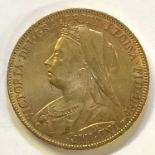 A Victorian gold full sovereign, 1898