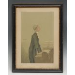 Spy, pseudonym of Leslie Ward (1851 - 1922), after, Slim, a barrister in court, 37cm x 26cm,