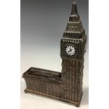A novelty cast metal Big Ben money box, Bits and Pieces, 24cm high