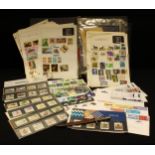 Stamps - large folder of FDC and presentation packs, 1970's - 2000's, approx £30 fv, plus small