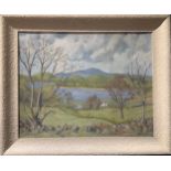 P.N. Tarn (Scottish Modern School) View on River Dee, Kirkcudbright, Scotland signed and dated 68,