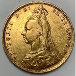A Victorian gold full sovereign, 1889